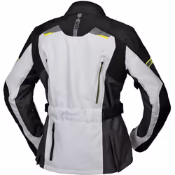 IXS Tour Liz-ST Giacca tessile da donna, nero-grigio-giallo, dimensione XL per donne