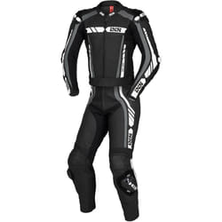 IXS Sport RS-800 1.0 Abito moto due pezzi in pelle, nero-grigio-bianco, dimensione L per uomo