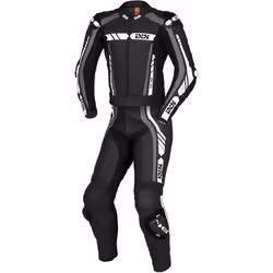 IXS Sport RS-800 1.0 Abito moto due pezzi in pelle, nero-grigio-bianco, dimensione L per uomo - Vista aggiuntiva 2