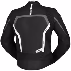 IXS Sport RS-600 1.0 Giacca in pelle motociclistica, nero-grigio-bianco, dimensione 48 per uomo