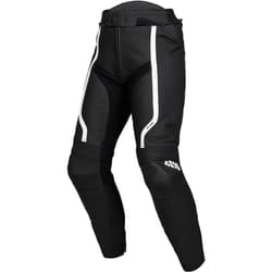 IXS Sport RS-600 1.0 Pantaloni moto in pelle, nero-bianco, dimensione 48 per uomo