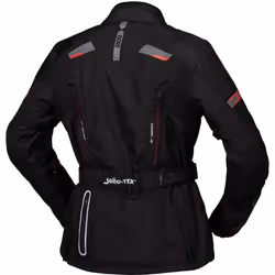 IXS Tour Liz-ST Giacca tessile da donna, nero-rosso, dimensione L per donne