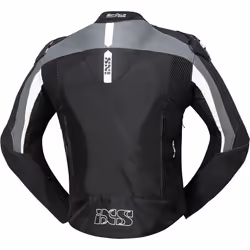IXS RS-500 1.0 Giacca da moto in pelle / tessuto, nero-grigio-bianco, dimensione 50 per uomo - Vista aggiuntiva 3