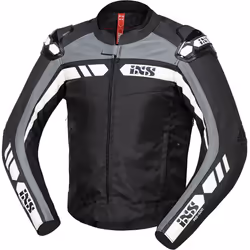 IXS RS-500 1.0 Giacca da moto in pelle / tessuto, nero-grigio-bianco, dimensione XL per uomo - Vista aggiuntiva 2