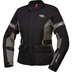 IXS Laminat ST-Plus Giacca tessile da donna, nero-grigio, dimensione 3XL per donne