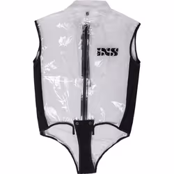 IXS Race 1.0 Giubbotto anti rain, bianco, dimensione M per uomo