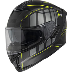 IXS 422 FG 2.1 Casco, nero-giallo, dimensione XS per uomo