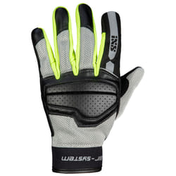 IXS Evo-Air Guanti moto donna, nero-grigio-giallo, dimensione M per donne