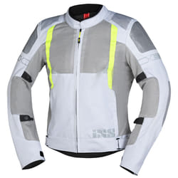 IXS Trigonis-Air Giacca tessile moto, grigio-giallo, dimensione S per uomo