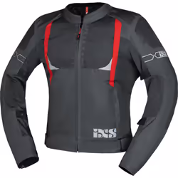 IXS Trigonis-Air Giacca tessile moto, grigio-rosso, dimensione S per uomo - Vista aggiuntiva 2