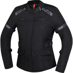 IXS Evans-ST 2.0 Giacca tessile da moto da donna impermeabile, nero, dimensione L per donne