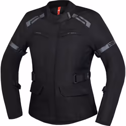 IXS Evans-ST 2.0 Giacca tessile da moto da donna impermeabile, nero, dimensione M per donne