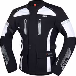 IXS Tour Pacora-ST Giacca tessile motociclistica, nero-bianco, dimensione L per uomo