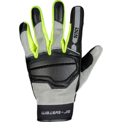 IXS Evo-Air Guanti da moto, nero-grigio-giallo, dimensione XL per uomo