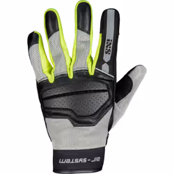 IXS Evo-Air Guanti da moto, nero-grigio-giallo, dimensione XL per uomo