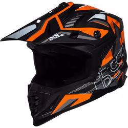 IXS iXS363 2.0 Casco Motocross, nero-arancione, dimensione XL per uomo