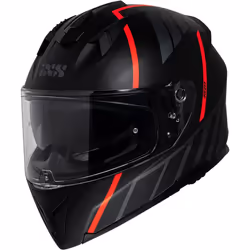 IXS iXS217 2.0 Casco, nero-rosso, dimensione M per uomo