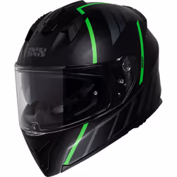 IXS iXS217 2.0 Casco, nero-verde, dimensione S per uomo