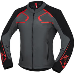 IXS Moto Dynamic Giacca tessile moto, grigio-rosso, dimensione L per uomo