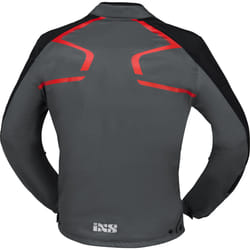 IXS Moto Dynamic Giacca tessile moto, grigio-rosso, dimensione M per uomo
