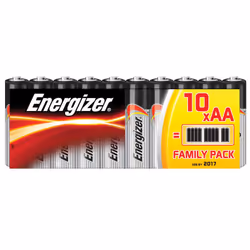 Energizer Classic AA, 10pcs, Batteria monouso, Stilo AA, Alcalino, 1,5 V, 10 pz, -18 - 55 °C