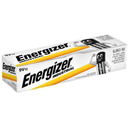 Energizer - Industriale, confezione da 12 batterie alcaline di base da 9 v per uso quotidiano e industriale, senza solfati e con una durata di 5 anni.