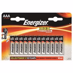 Energizer 7638900410204, Batteria monouso, Mini Stilo AAA, Alcalino, 1,5 V, 12 pz, Blister