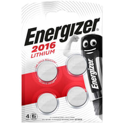 Energizer - Batteria a bottone de litio cr2016 de batteria 3,2 v dc 90 mah 4-bister argento
