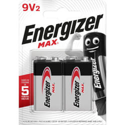 Energizer - Confezione da 2 alcaline 9v Max, 9V, energizzatore