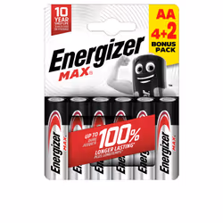 Energizer Max Power LR06 pacco batterie Aa x 6 u