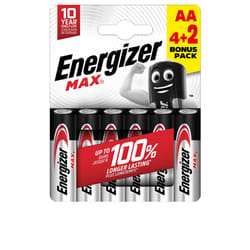Energizer Max Power LR06 pacco batterie Aa x 6 u