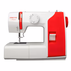 Veritas Marie, Rosso, Bianco, Macchina da cucire automatica, Overlock, Cucito, 4 tempi, 750 punti al minuto, Elettrico