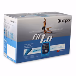 Compex Fit 1.0 stimolatore di muscolo elettronico Unità di elettrodi 4 canali Blu - Vista aggiuntiva 4