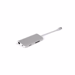 LMP 14368 replicatore di porte e docking station per laptop USB 3.2 Gen 1 (3.1 Gen 1) Type-C Argento, Bianco