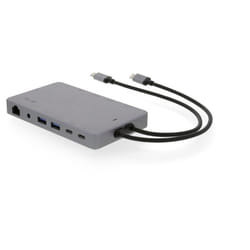 LMP Display Dock 2 Cablato USB 3.2 Gen 1 (3.1 Gen 1) Type-C Grigio
