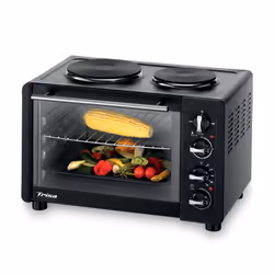 Trisa Electronics 7348.4712, Fornetto da appoggio, Nero, Manopola, 2 Fornello(i), Sinistra, Elettrico