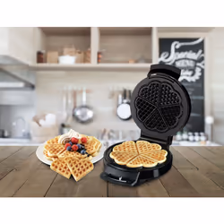 Trisa Waffle Pleasure 1 waffle 1000 W Nero, Argento