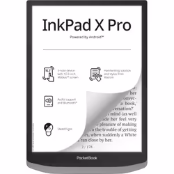 PocketBook InkPad X Pro, 26,2 cm (10.3"), E Ink, 1404 x 1872 Pixel, AZW, AZW3, DOC, DOCX, EPUB, FB2, FB2.ZIP, HTM, HTML, MOBI ...