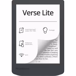 PocketBook Verse Lite, 15,2 cm (6"), E Ink Carta, 758 x 1024 Pixel, ACSM, AZW, AZW3, CBR, CBZ, CHM, DOC, DOCX, DjVu, EPUB, FB ...