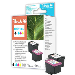 Peach 316258 cartuccia d'inchiostro 2 pz Nero, Ciano, Magenta, Giallo