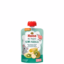 Holle 150904, Banana, Kiwi, Pesca, 100 g, Vasetto, 8 mese(i), Italia, 289 kJ