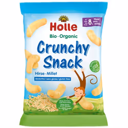 Holle Organic Crunchy Snack Millet, 25 g, Millet, 372 kcal, Sacchetto a cuscino