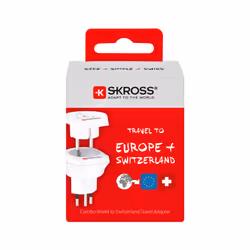 Skross 1.500206-E adattatore per presa di corrente Tipo J (CH) Universale Bianco