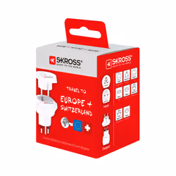 Skross 1.500206-E adattatore per presa di corrente Tipo J (CH) Universale Bianco
