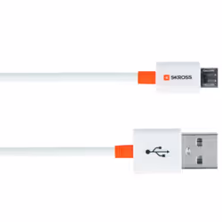 Skross 2.700202-E, 1 m, Micro-USB A, USB A, USB 2.0, Bianco