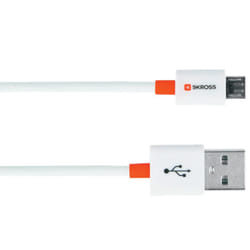 Skross 2.700202-E cavo USB USB 2.0 1 m Micro-USB A USB A Bianco