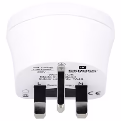 Skross 39768 adattatore per presa di corrente Universale Tipo F Bianco