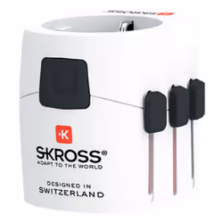 Skross 1.103165 adattatore per presa di corrente Universale Bianco