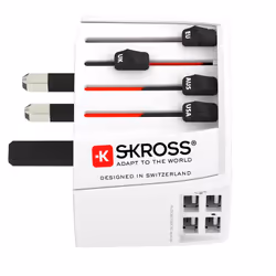 Skross 60604 Caricabatterie per dispositivi mobili Bianco