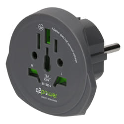 Max Hauri AG 165438 adattatore per presa di corrente Tipo C (Europlug) Universale Nero